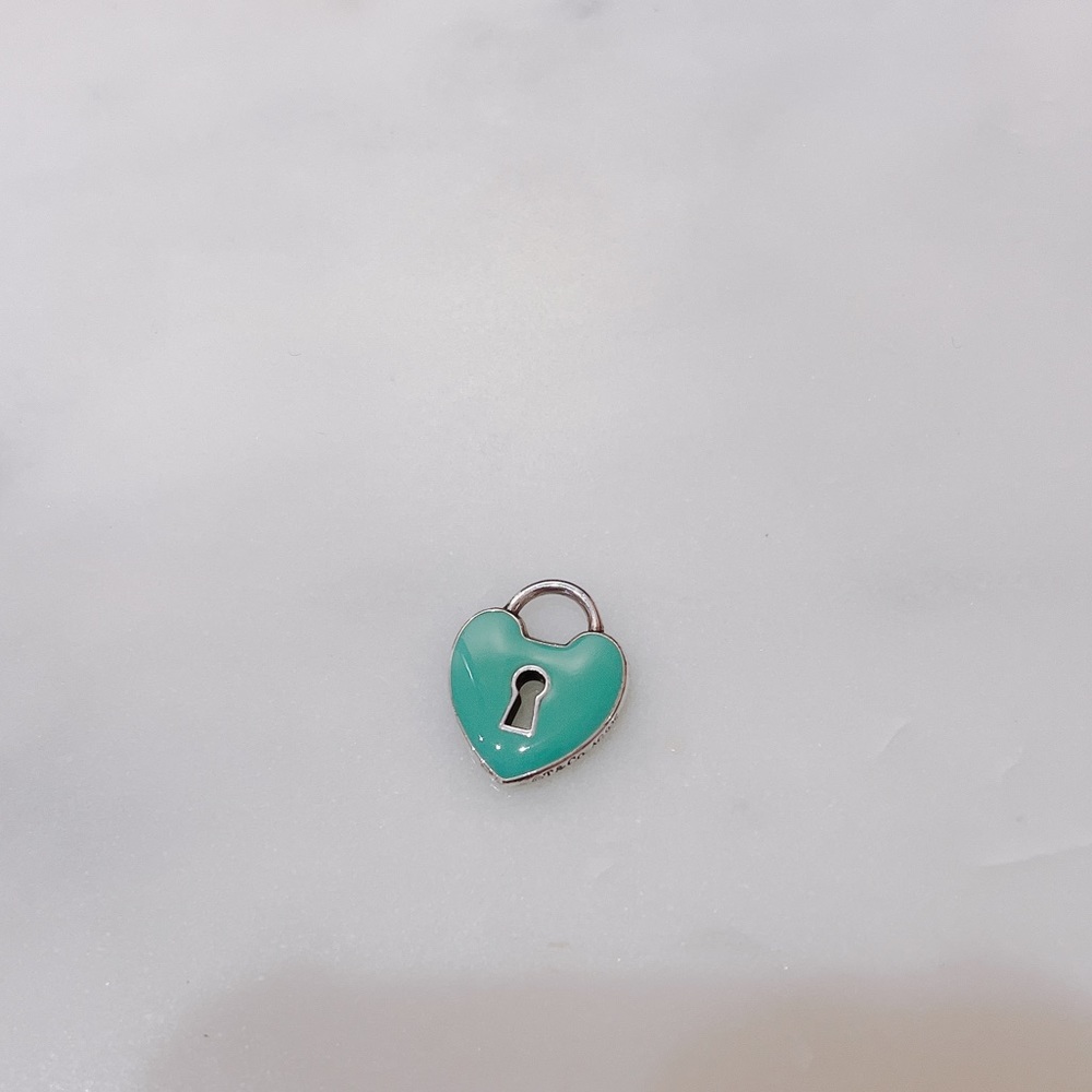 Tiffany blue heart shape lock pedant - 925 silver (used, very good condition)